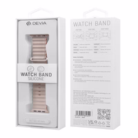 "Devia" dirželis "Deluxe Sport6", skirtas "Apple Watch" 44mm/ 45mm/ 46mm/ 49mm juodai oranžinis