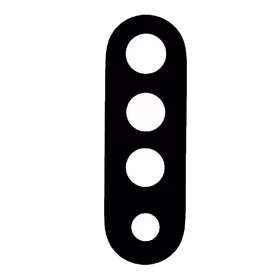 Xiaomi Redmi Note 8 Pro kameros stikliukas Black (only lens) ORG