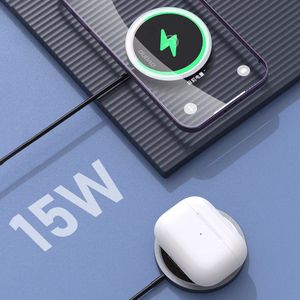 Dudao A12XS 15W MagSafe suderinamas Belaidis įkroviklis - juodas
