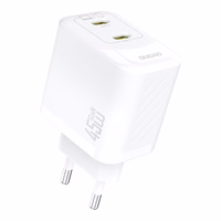 Dudao A28PEU PD 45W GaN 2xUSB Wall Įkroviklis - Baltas