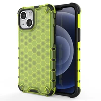 Honeycomb Case šarvu dangtelis su TPU buferiu iPhone 13 mini žalias
