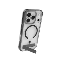 ZAGG Santa Cruz Snap KS Magnetinis dėklas telefonui su stovu iPhone 17 Pro – skaidrus ir juodas