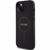 Guess GUHMP15MPSAHMCK iPhone 15 Plus 6.7" juodas/juodas kietas dėklas Saffiano MagSafe