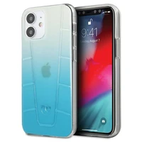 Mercedes Transparent Line dėklas telefonui iPhone 12 mini - mėlynas