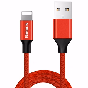 Kabelis Baseus Yiven Lightning - USB-A 180 cm (raudona)