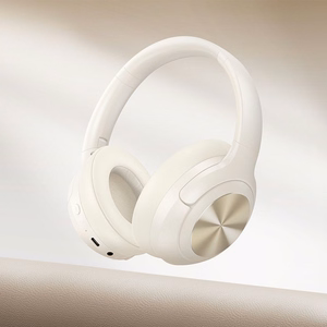 HOCO belaidės ausinės bluetooth ANC W54 pieniškai baltos