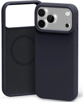 Dėklas Mercury Pure Magsafe Silicon Case Apple iPhone 17 Pro Max tamsiai mėlynas