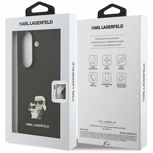 KARL LAGERFELD case for SAMSUNG Z Fold7 KLHCZFD7SAPKCNPK (Saffiano KC PIN) black
