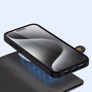 Dux Ducis Lawa odinis dėklas telefonui skirtas iPhone 15 Pro - juodas