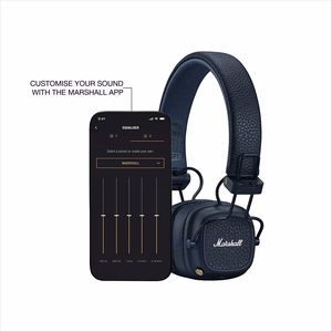 Belaidės ausinės Marshall Major V On-Ear Bluetooth tamsiai mėlynos