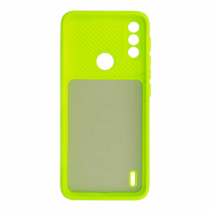 Camshield Soft dėklas telefonui Motorola Moto E7 Power/E7i Power laimo spalvos