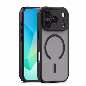 Mag Matt dėklas iPhone 17 Pro Max 6,9'' juodas
