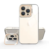 Skaidrus TPU dėklas telefonui Iphone 15 Plus auksinis