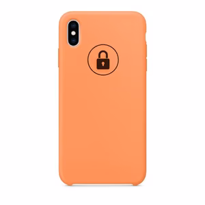 Dėklas "Silicone Case" skirtas iPhone Xs Max / Papaya / su įpakavimu