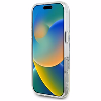 Guess IML Metal Colored Circle Classic Logo Magnetinis dėklas telefonui iPhone 16 Pro - juodas