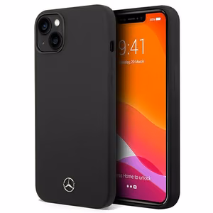 Mercedes Silicone Line case for iPhone 14 Plus - black