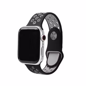 Beline Dirželis Apple Watch Sport Silicone 38/40/41mm juodas/pilkas