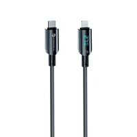 FORCELL F-ENERGY C276 kabelis Type C į Lightning PD 3A 27W Digital 1,2 m juodas