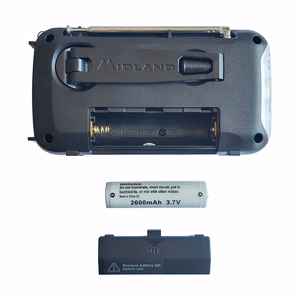 Midland ER100 avarinis radijas su 2600 mAh akumuliatoriumi