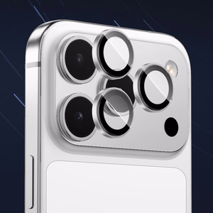 Benks Temperaudonas glass Glass Warrior Lens Protector on camera Iphone 17 Pro/17 Pro Max (lens 3 pieces) sidabrinis