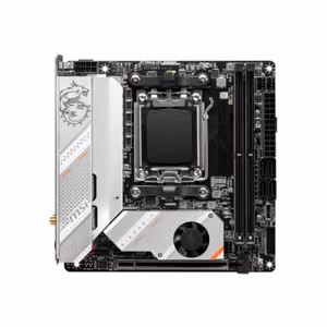 MSI MPG B650I EDGE WIFI Processor family AMD Processor socket AM5 DDR5 DIMM Memory slots 2 Supported hard disk drive interfaces SATA, M.2 Number of SATA connectors 4 Chipset AMD B650 Mini-ITX