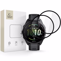 Tech-Protect Glass Flex+ 2 dalių hibridinio stiklo rinkinys Garmin Forerunner 165 - juodas