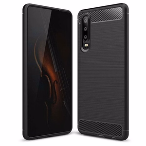 Anglies pluošto dėklas telefonui HUAWEI P30 - juodas
