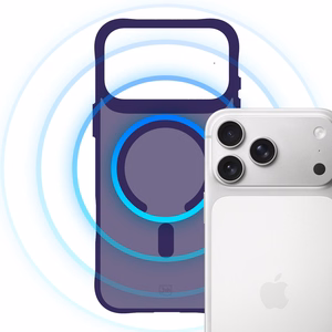 "3mk Smoke MagCase" dėklas "iPhone 17 Pro Max" - violetinės spalvos permatomas