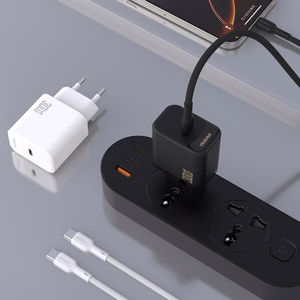 Dudao A27PCEU PD 30W GaN USB-C Wall Įkroviklis with USB-C Laidas - Juodas