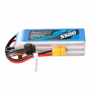 „Gens Ace G-Tech“ 5500 mAh, 22,2 V, 60C, 6S1P LIPO akumuliatorius su XT90 jungtimi