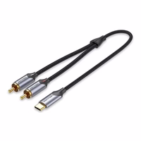 Vention USB-C į 2RCA vyriškas garso kabelis, 1m