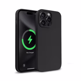 Crong Color Cover Magnetic - iPhone 15 Pro Max MagSafe dėklas (juodas)