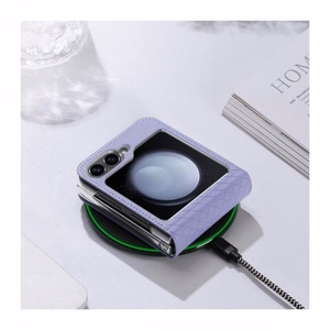 Telefono dėklas Dux Ducis Bril skirtas Samsung F707 Z Flip 5 5G violetinis