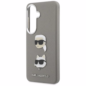 Karl Lagerfeld dėklas Saffiano Double Heads Metal Samsung Galaxy S26 sidabrinis