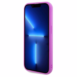 Guess Disco Metal Script dėklas telefonui iPhone 14 Pro Max – fuksijos