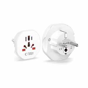 Tech-Protect universalus kelioninis adapteris į ES - baltas