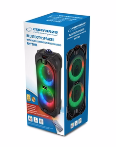 Esperanza EP157 BT FM LED RGB garsiakalbis juodas 10W