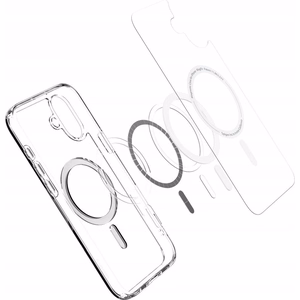 Spigen Ultra Hybrid MagSafe dėklas, skirtas iPhone 16 – balta