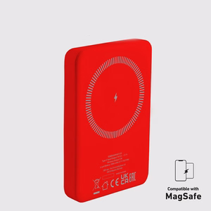 Išorinė baterija SBS TEBB5000MAG1CR 5000 mAh suderinama su MagSafe - raudona