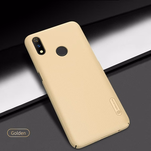 Nillkin Super Frosted Shield dėklas, skirtas Realme 3 Pro / Realme X Lite, aukso spalvos