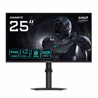 GIGABYTE G25F2 kompiuterio monitorius 62,2 cm (24.5") 1920 x 1080 pikseliai „Full HD“ LED Juoda