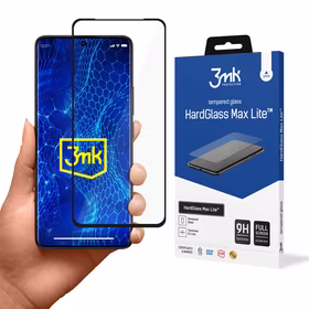 Grūdintas stiklas 3mk HardGlass Max Lite su juodu rėmeliu Xiaomi Redmi Note 13 Pro+