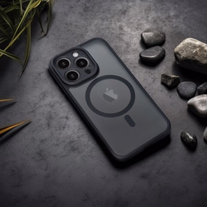 FULL MATTE MAG COVER dėklas telefonui, suderinamas su MagSafe, skirtas SAMSUNG A36 juodas