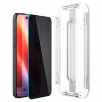 Spigen Glas.tR EzFit Privacy grūdintas stiklas iPhone 15/16 su adapteriu (2 vnt.)