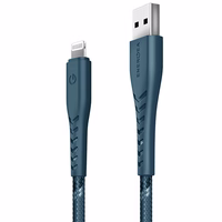 ENERGEA Laidas Nyloflex USB - LightningCharge and Sync C89 MFI 1.5m mėlynas/blue
