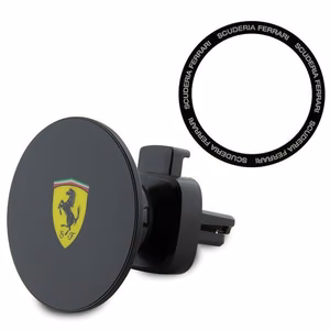 Ferrari FECHMMAK магнитный держатель для решётки чёрный/чёрный 2023 Collection MagSafe