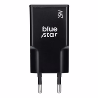 Įkroviklis Blue Star (TFK-SC-25WAC) (1xUSB; 1xUSB-C) 3A (25W) juodas