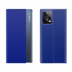 New Sleep dėklas Xiaomi Redmi Note 12 5G / Poco X5 5G su stovu mėlyna