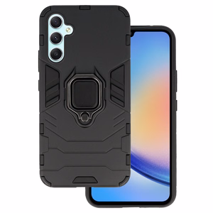 Žiedinis šarvuotas dėklas telefonui Samsung Galaxy A34 5G juodas