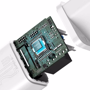 Įkroviklis Baseus Super Si 20W USB-C + USB-C to Lightning cable 1.0m baltas TZCCSUP-B02